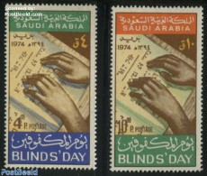 Saudi Arabia 1975 Blind People Day 2v, Mint NH, Health - Disabled Persons - Handicap