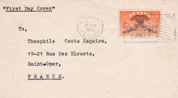 From Ceylon To France - 1955 - Sri Lanka (Ceylon) (1948-...)