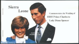 Sierra Leone 1981 Charles & Diana Wedding Booklet, Mint NH, History - Charles & Diana - Kings & Queens (Royalty) - Sta.. - Koniklijke Families