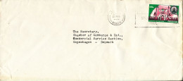 Nigeria Cover Sent To Denmark Single Franked - Nigeria (1961-...)