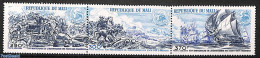 Mali 1975 American Bi-centenary 3v [::], Mint NH, History - Nature - Transport - US Bicentenary - Horses - Ships And B.. - Barche