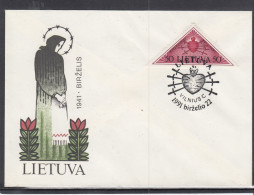 LITHUANIA 1991 Cover Special Cancel Mourning Day #LTV271 - Lithuania
