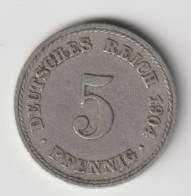 DEUTSCHES REICH 1904 A: 5 Pfennig, KM 11 - 5 Pfennig