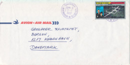 Djibouti Air Mail Cover Sent To Denmark 21-7-1987 Single Franked - Djibouti (1977-...)