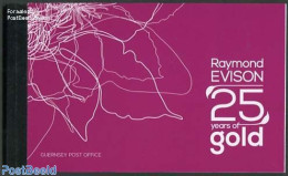 Guernsey 2013 Raymond Evision 25 Years Of Gold Prestige Booklet, Mint NH, Nature - Flowers & Plants - Stamp Booklets - Unclassified