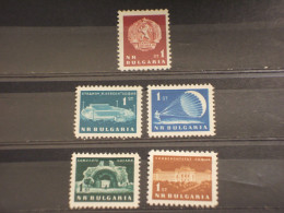 BULGARIA - 1963 VARIE TEMATICHE 5 VALORI - NUOVO (+) - Unused Stamps