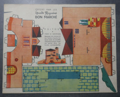 CHROMO   Cartonné Découpage Bon  Marché  Exposition Internationale Paris 1937  Tolmer  Le Poitou - Au Bon Marché
