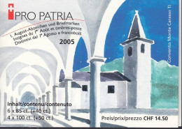 SCHWEIZ  Markenheftchen 0-141, Postfrisch **, Pro Patria, 2005 (9,10 SFr Nominale) - Cuadernillos