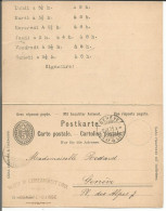 Entier Postal 5ct Avec Réponse Payée, Mit Bezahlter Antwort, Genève - Genève (6.3.1901) - Postwaardestukken