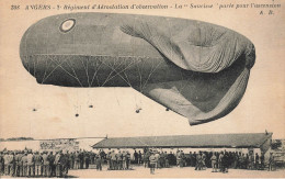 Angers , Aviation * 2ème Régiment D'aérostation D'observation , La Saucisse Parée Pour L'ascension * Ballon Dirigeable - Angers