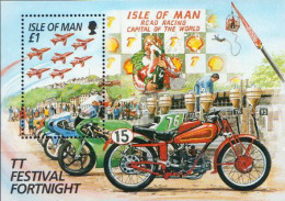 Isle Of Man MNH SS - Motorräder