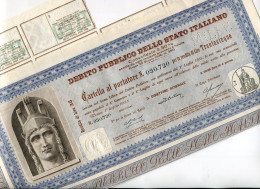 DEBITO PUBBLICO Dello STATO ITALIANO: Consolidato 3% 1955 - Banco & Caja De Ahorros