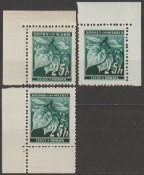 075/ Pof. 23, Corner Stamps - Ongebruikt