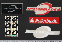ROLLERBLADE // THEME : SPORT ROLLER SKATE SNOW SURF GLISSE // LOT 5 AUTOCOLLANTS - Stickers