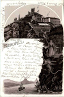 Gruss Vom Drachenfels - Litho 1896 - Königswinter