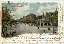 Gruss Aus Hamburg - Litho - Reeperbahn - Mitte