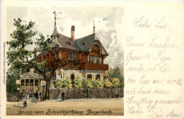 Gruss Vom Schweizerhaus Degerloch - Litho - Stuttgart