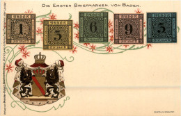 Die Ersten Briefmarken Von Baden - Briefmarken (Abbildungen)