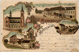 Gruss Aus Marienthal - Litho - Haguenau - Haguenau