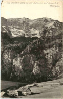 Gesäuse, Das Hochtor Mit Wollbauer Und Wasserfall - Admont