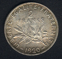 Frankreich, 2 Francs 1920, Silber, XF+ - 2 Francs