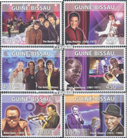 Guinea-Bissau 3972-3977 (kompl. Ausgabe) Postfrisch 2008 Beatles, Presley, Armstrong, Sinatr - Guinée-Bissau