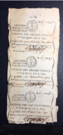 TRÈS RARE BILLET( 23x10,5 Cm )DE LOTERIE DES ENFANTS TROUVÉS DE PARIS 1779 ETAT CONVENABLE VOIR PHOTOS VENDU 24 SOLS - Documents Historiques