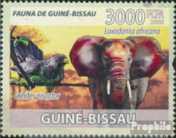 Guinea-Bissau 3833 (kompl. Ausgabe) Postfrisch 2008 Afrikanische Elefanten, Vögel, Orch - Guinea-Bissau