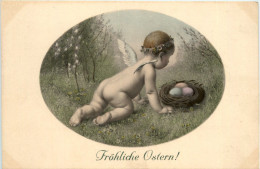 Ostern Künstlerkarte M. M. Vienne - M. Munk - Ostern