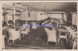 Shipping Postcard - Royal Eagle Steam Ship, The Deck Lounge  DZ107 - Fähren