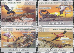 Guinea-Bissau 3792-3795 (kompl. Ausgabe) Postfrisch 2008 Krokodile, Vögel - Guinea-Bissau