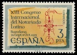 España 1975 Edifil 2283 Sello ** XIII Congreso Internacional Del Notariado Michel 2176 Yvert 1929 Spain Stamp Timbre - Neufs