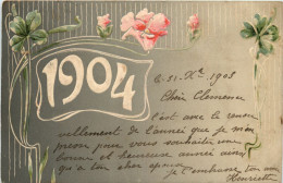 Neujahr - Jahreszahl 1904 - Prägekarte - Anno Nuovo