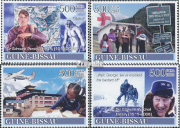 Guinea-Bissau 3727-3730 (kompl. Ausgabe) Postfrisch 2008 Edmund Percival Hillary - Guinea-Bissau