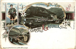 Gruss Aus Landeck - Litho - Landeck