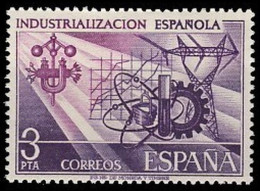 España 1975 Edifil 2292 Sello ** Industrialización Española Emblemas Industriales En Fondo Púrpura Michel 2185 - Ungebraucht