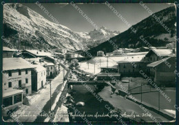 Aosta La Thuile Nevicata PIEGHE FG Foto Cartolina KB5365 - Aosta