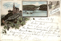 Gruss Aus Bingen - Litho - Bingen