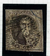 Médaillons Allongés Sans Filigrane : N° 10B ( Papier épais ) Obl. - 1858-1862 Medallones (9/12)