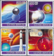 Guinea-Bissau 3678-3681 (kompl. Ausgabe) Postfrisch 2007 Weltraum / Sputnik I - Guinea-Bissau