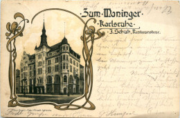 Karlsruhe - Zum Moninger - Litho - Karlsruhe