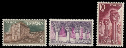 España 1975 Edifil 2297/9 Sellos ** Monasterio San Juan De La Peña Vista General, Claustros Y Pilares Michel 2190/2 - Nuevos