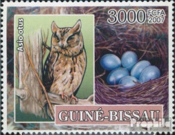 Guinea-Bissau 3608 (kompl. Ausgabe) Postfrisch 2007 Vögel - Eulen - Pfadfinderlogo - Guinea-Bissau