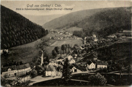 Kurort Oberhof, Blick In Schwarzwaldgrund, Strasse Ohrdruf-oberhof - Oberhof