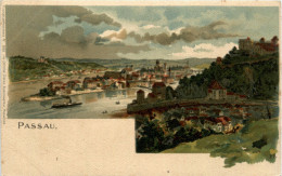 Gruss Aus Passau - Litho - Passau