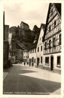 Pottenstein, Fränk.Schweiz, Burg V.d.Fischergasse Gesehen - Pottenstein