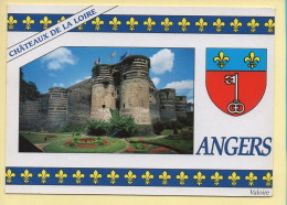 49. ANGERS – Le Château / Blason / Fleurs De Lys (voir Scan Recto/verso) - Angers