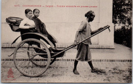 INDOCHINE - SAIGON - Femme Annamite En Pousse Pousse. - Vietnam