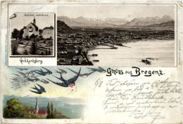 Gruss Aus Bregenz - Litho - Bregenz