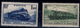 FRANCE 1937 TRAINS MI No 345-6 MNH VF!! - Ungebraucht